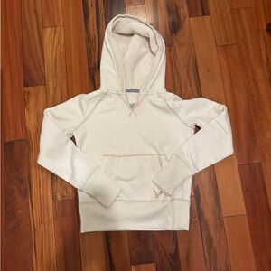Y2K American Eagle Cream Sherpa Hoodie